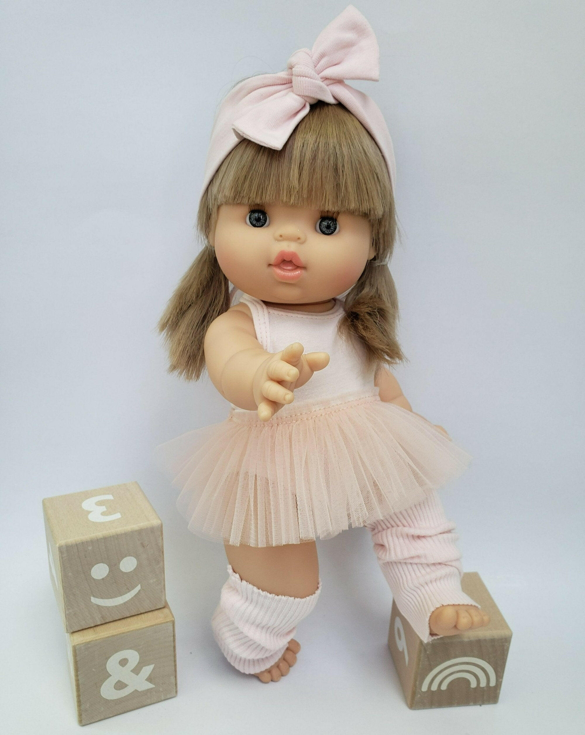 Doll Leg Warmers Doll Clothing Little Wonder & Co. Soft Pink