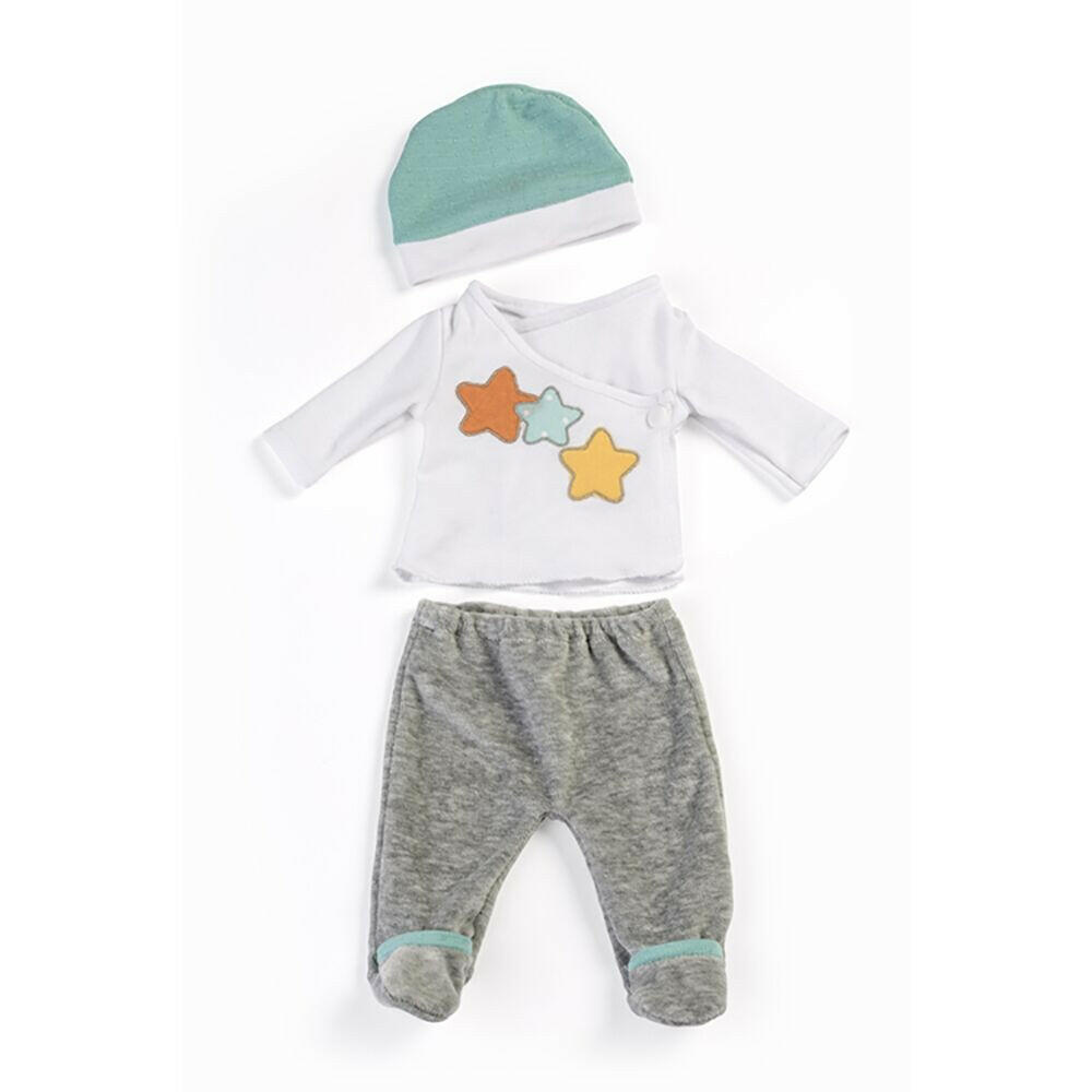 2 Pc. Pajama Set - Grey Doll Clothing Miniland