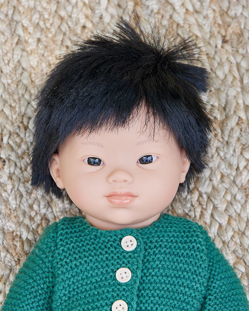 Baby Boy Asian with Down Syndrome Dolls Miniland