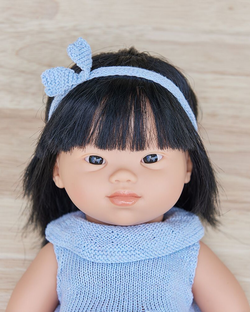 Baby Girl Asian with Down Syndrome Dolls Miniland