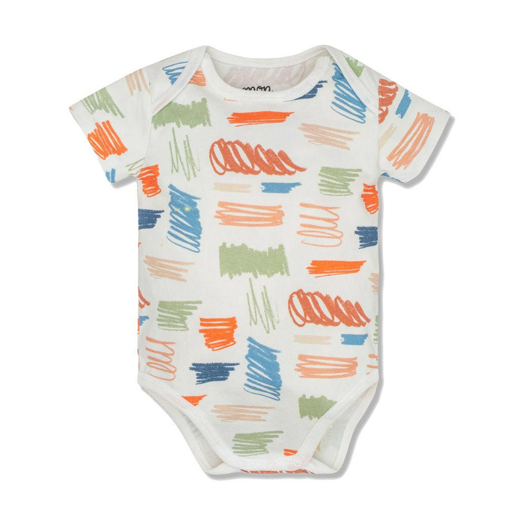 Scribble Baby Bodysuit onesies Mon Coeur