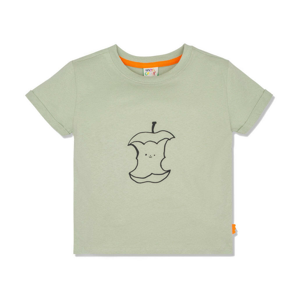 Half Eaten Apple Sage Kid T-Shirt tshirt Mon Coeur 2Y Light Sage/Apple