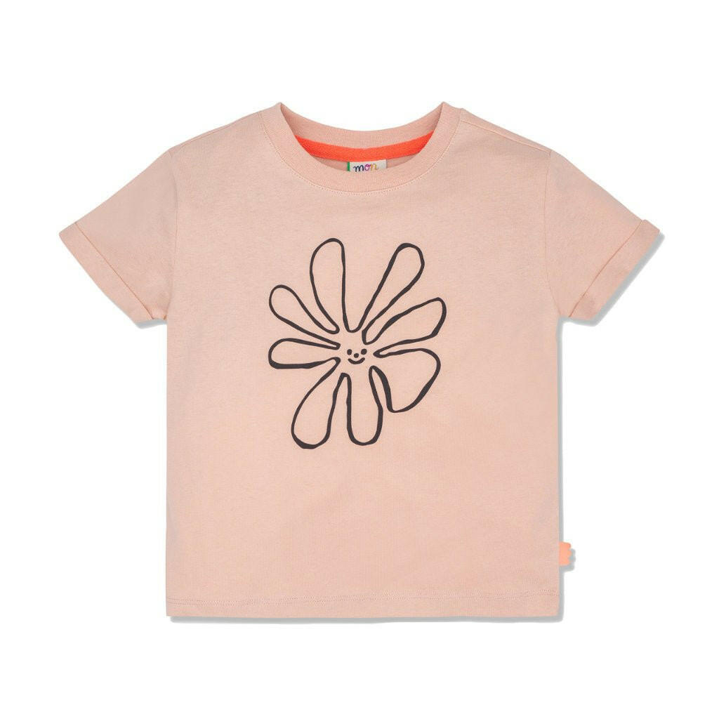 Flower Kid T-Shirt tshirt Mon Coeur 2Y Chalk Pink