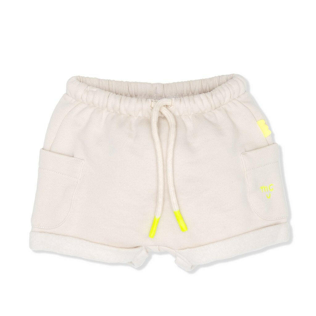 MC Baby Cream Harem Short shorts Mon Coeur 3/6M Cream