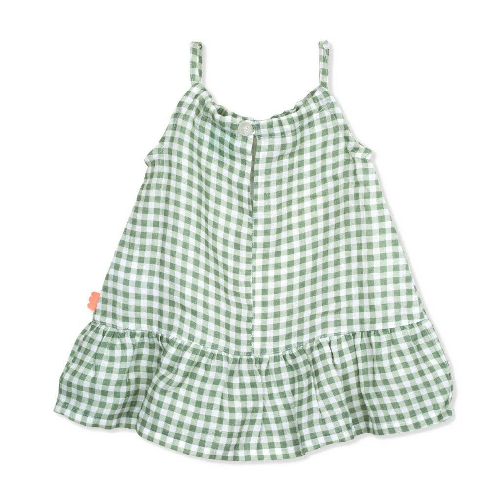 Gingham Kid Linen Dress dress Mon Coeur