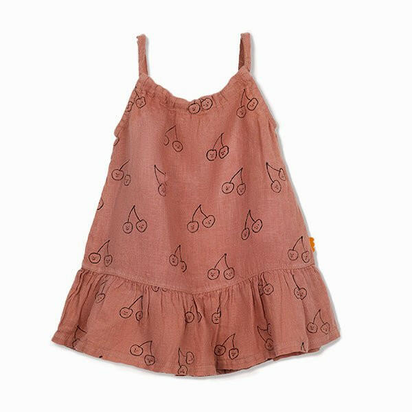 Cherry Baby Linen Dress dress Mon Coeur