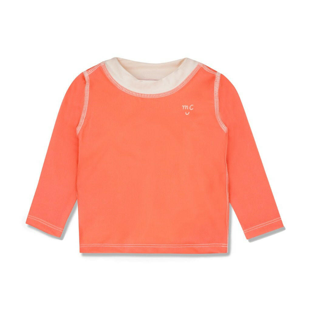 MC Baby Rashguard swimwear Mon Coeur 3/6M Coral