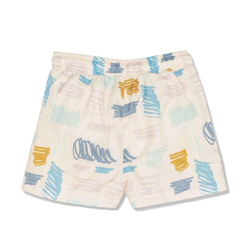 Scribble Kid Trunk swimwear Mon Coeur