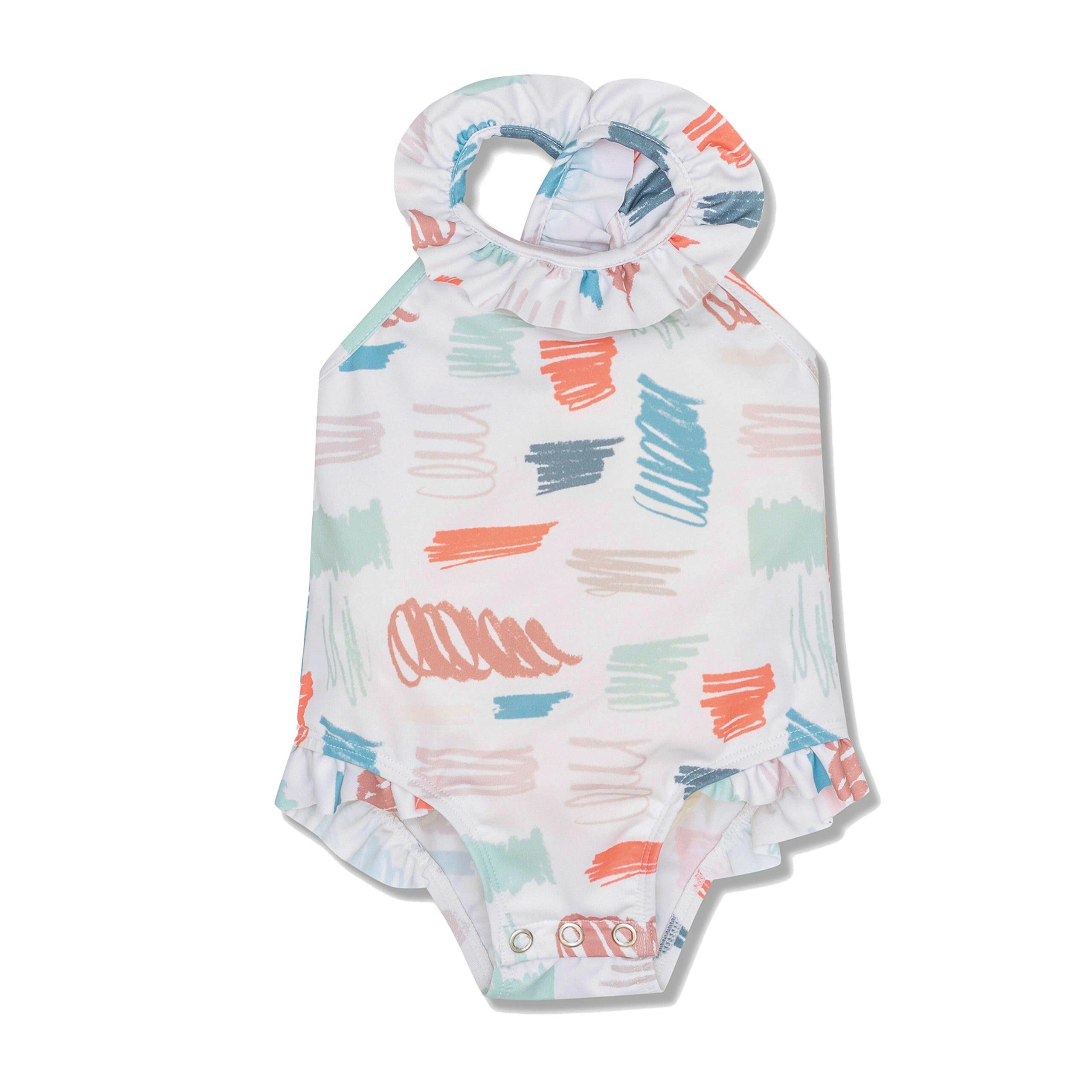 Scribble Baby Swimsuit swimwear Mon Coeur 3/6M Natural / Scribble