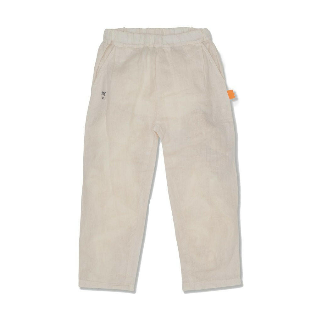 MC Kid Cream Linen Pant pants Mon Coeur 2Y Cream