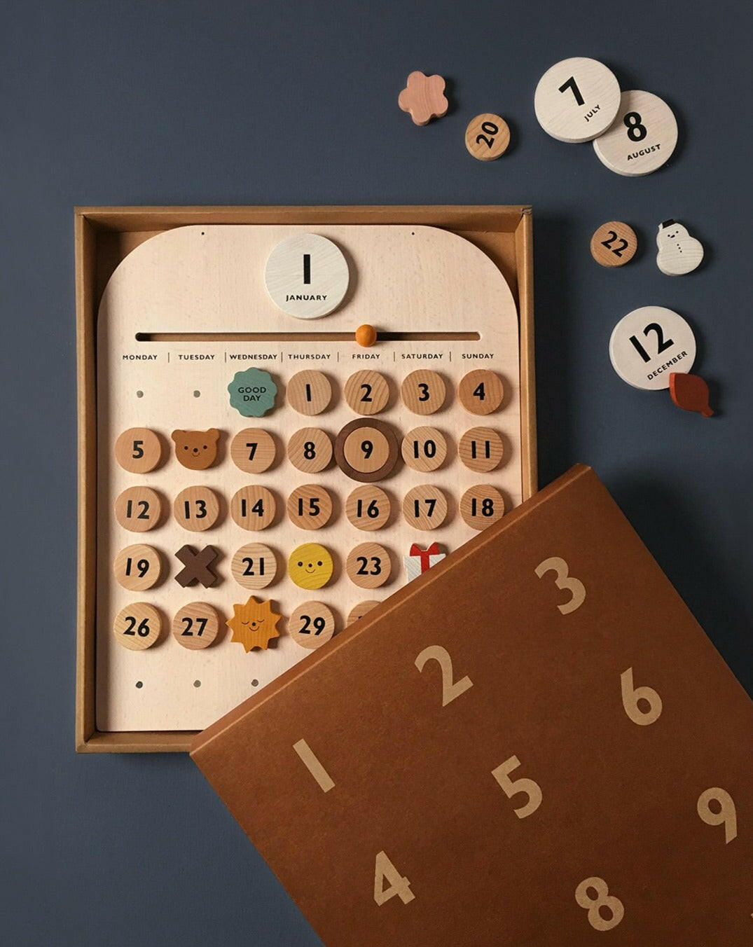 My Calendar Toddler Learning Set Educational Toys Moon Picnic