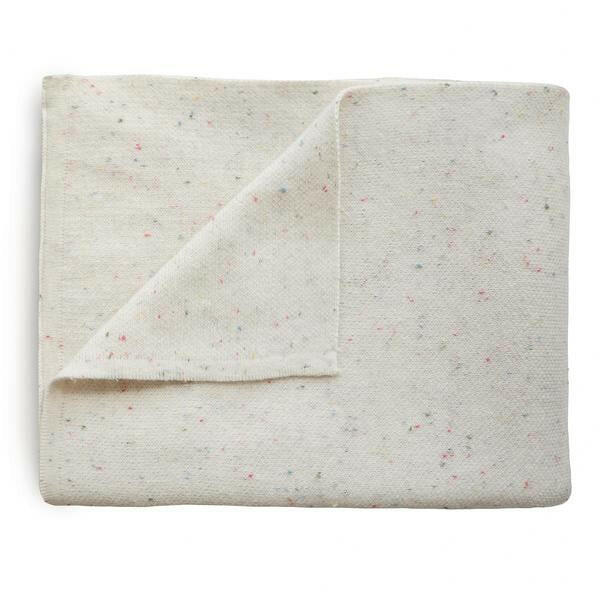 Knitted Confetti Baby Blanket Baby Blankets Mushie