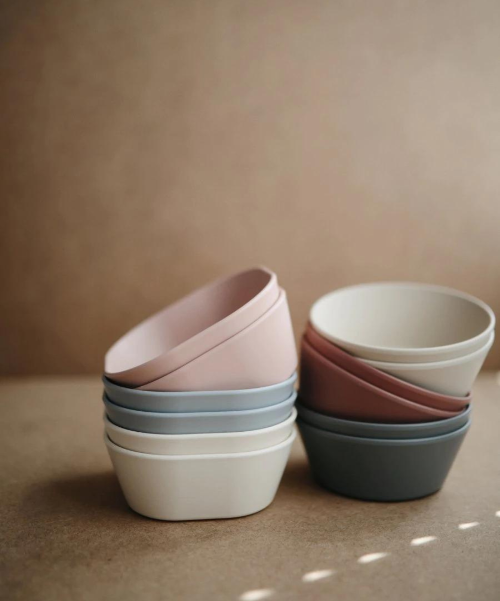 Square Dinner Bowl - Set of 2 Sage Feeding Mushie