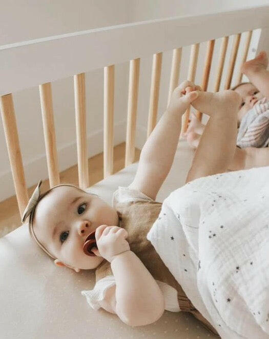 Muslin Swaddle Blanket Organic Cotton - Falling Stars Baby Essentials Mushie