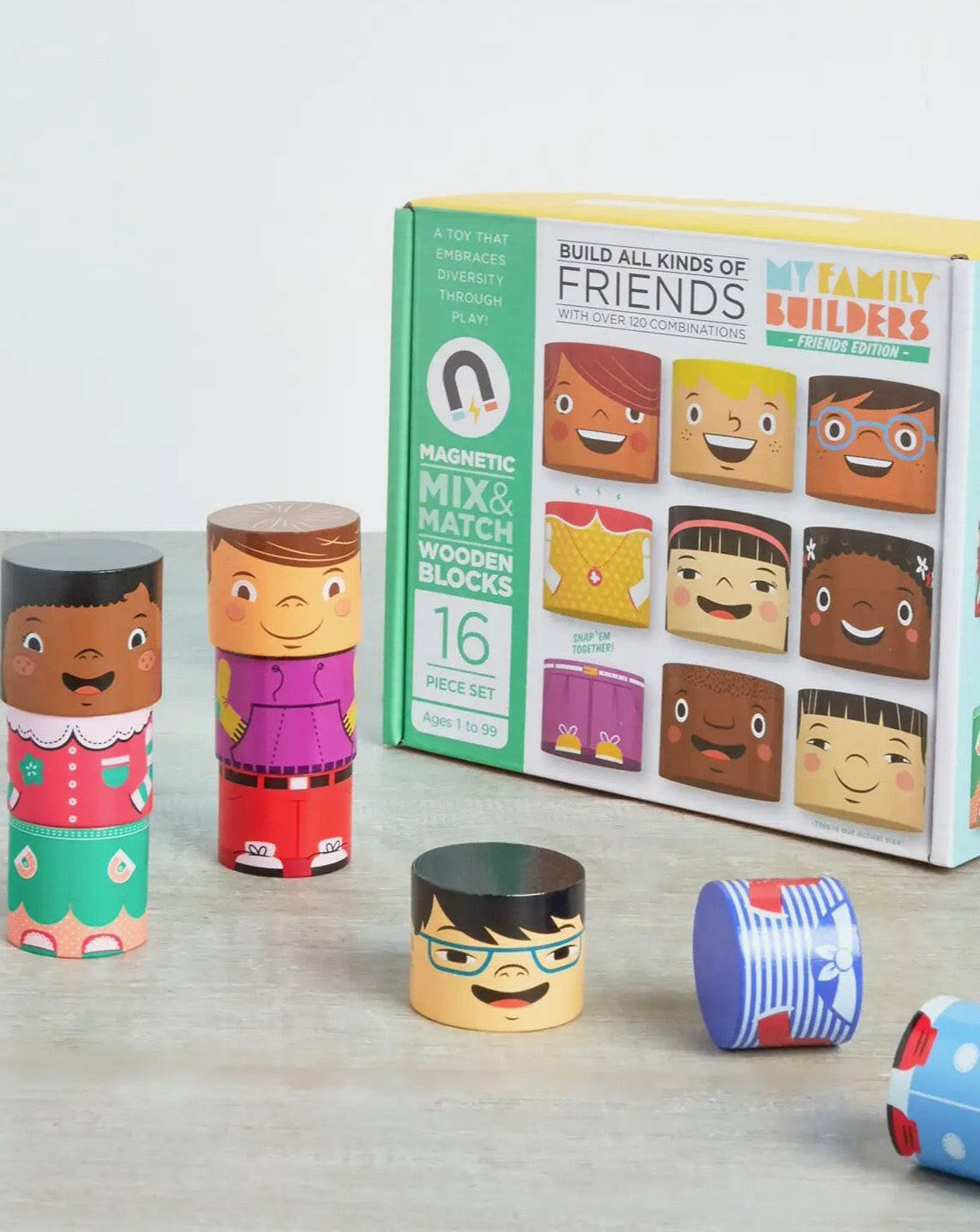 MyFamilyBuilders™ Friends Edition -16 pcs- Toy Set Kids Toys My Family Builders