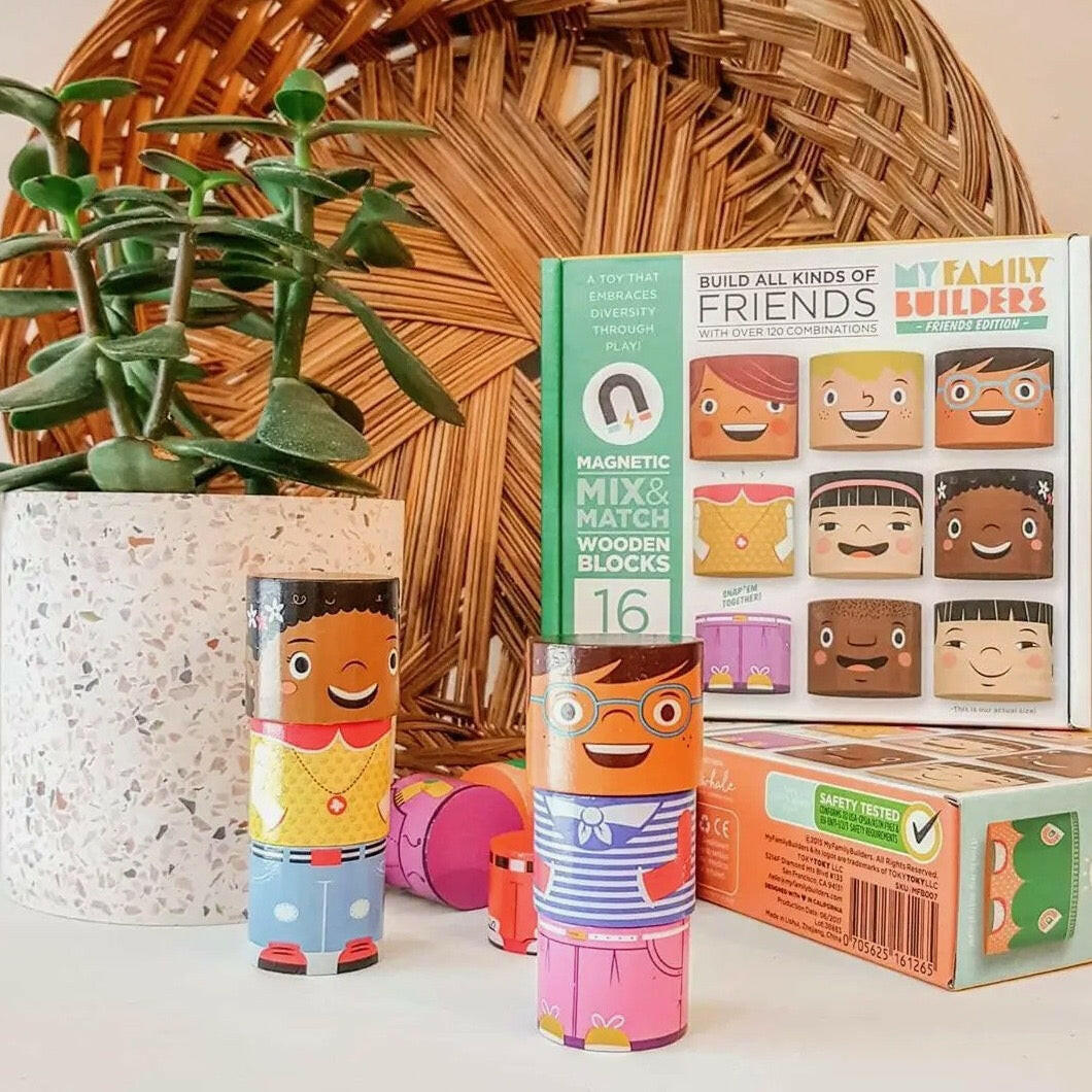 MyFamilyBuilders™ Friends Edition -16 pcs- Toy Set Kids Toys My Family Builders
