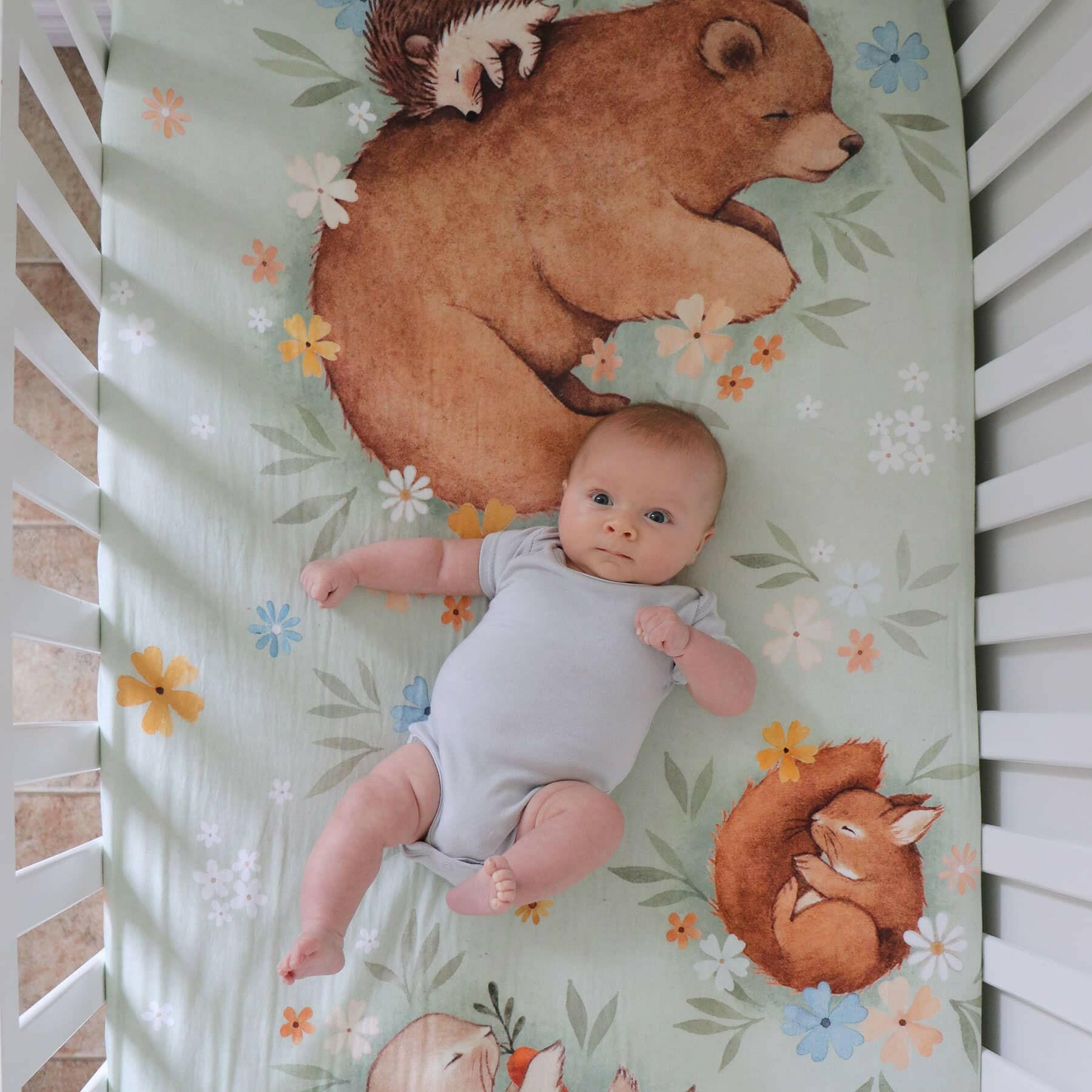 Enchanted Meadow Standard Size Crib Sheet Crib sheets Rookie Humans