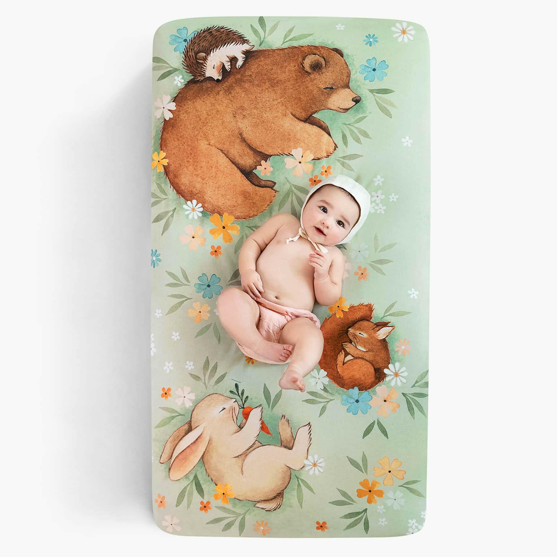 Enchanted Meadow Standard Size Crib Sheet Crib sheets Rookie Humans