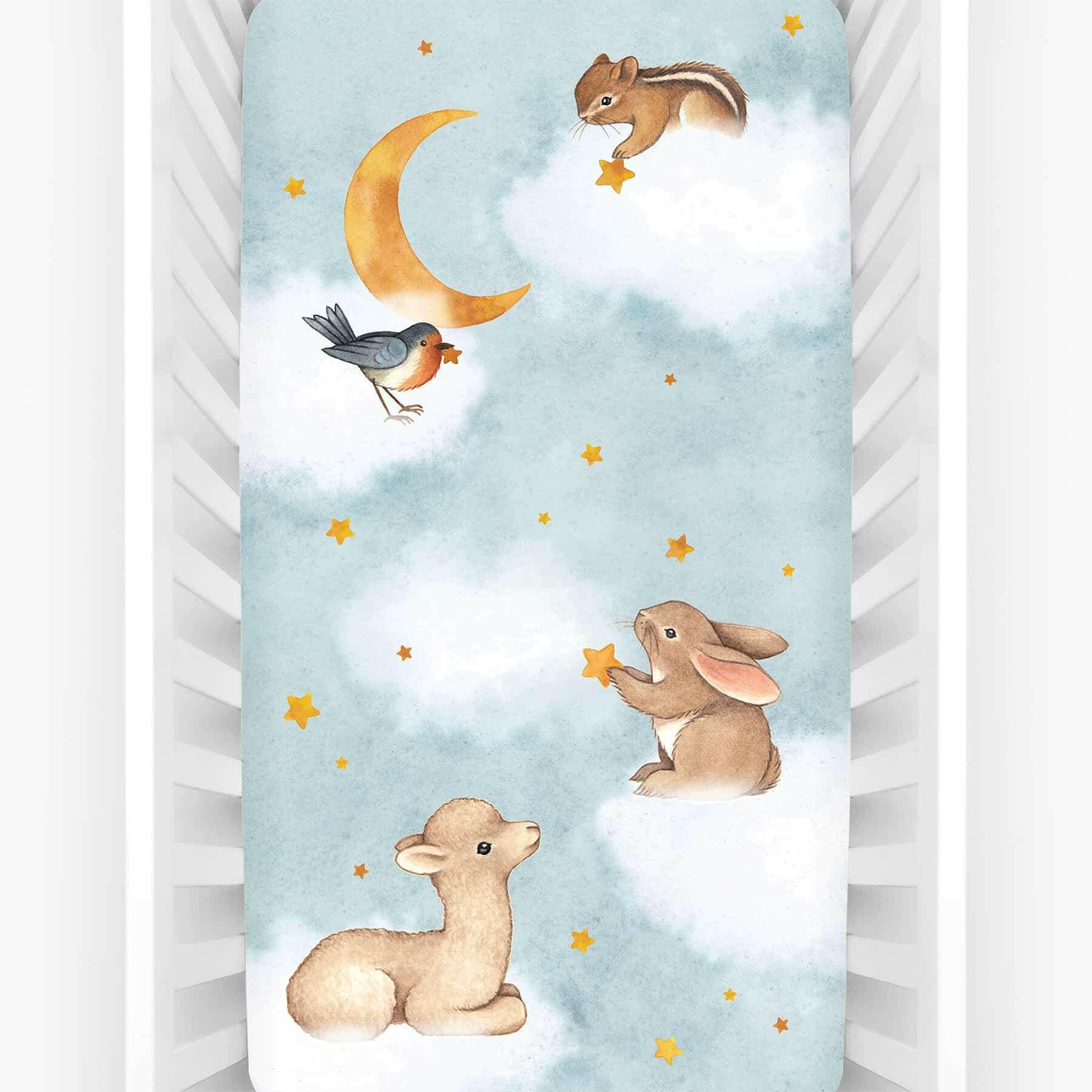 Goodnight Wonderland Standard Size Crib Sheet Crib sheets Rookie Humans