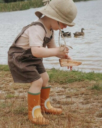 Natural Rubber Rain Boots - Rust Shoes Grech & Co.