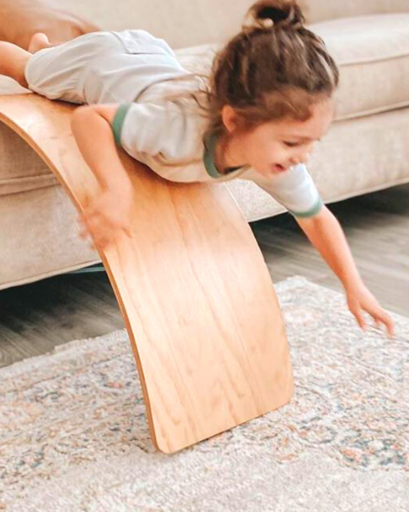 Bunny Hopkins Natural Wooden Wobble Board Wooden Toys Bunny Hopkins