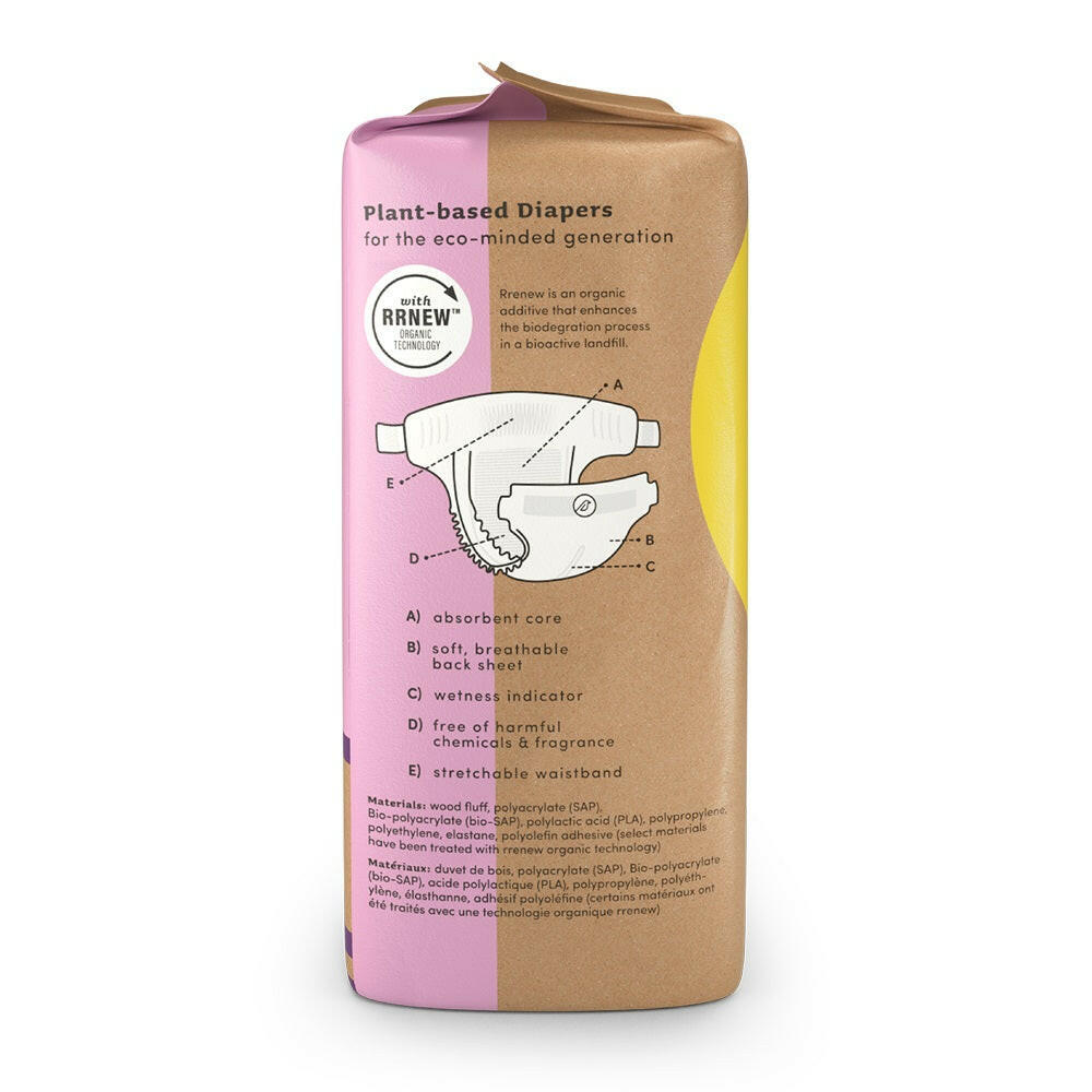 Sustainable Plant Based Baby Diapers - Size 2 Baby Essentials Nest Diapers
