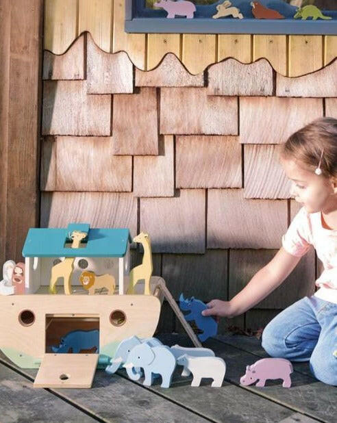 Noah's Wooden Ark Wooden Toys Tender Leaf
