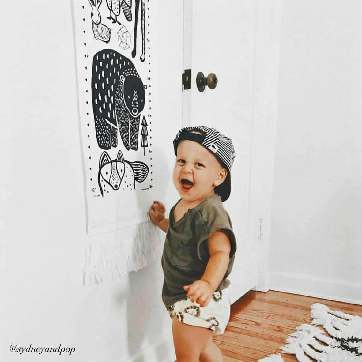 Canvas Growth Chart - Nordic Decor Wee Gallery