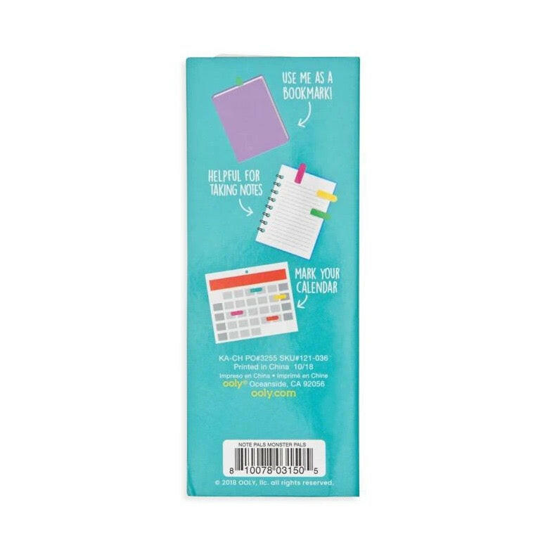 Note Pals Sticky Note Tabs - Monster Pals Art Supplies OOLY - Art & School Supplies