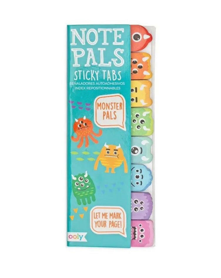 Note Pals Sticky Note Tabs - Monster Pals Art Supplies OOLY - Art & School Supplies