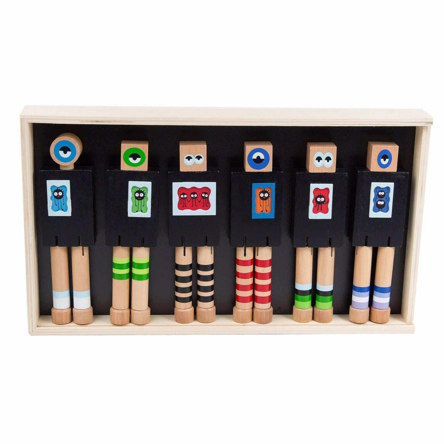 Wanderlust Chalkboard Monsters Blocks Once Kids