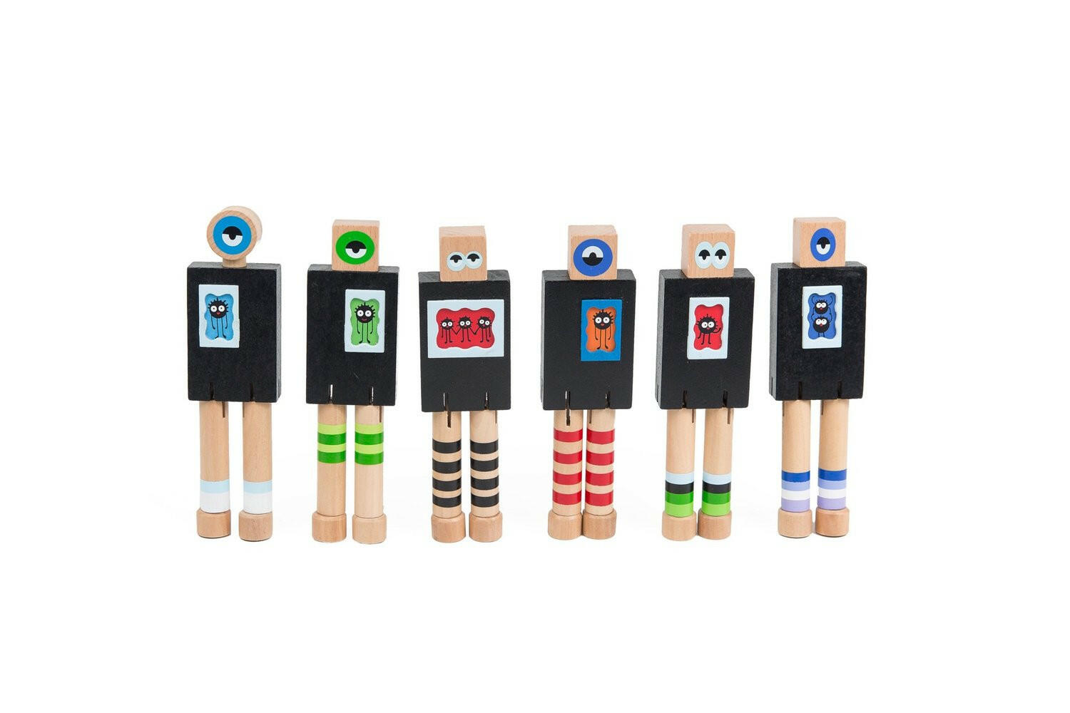 Wanderlust Chalkboard Monsters Blocks Once Kids