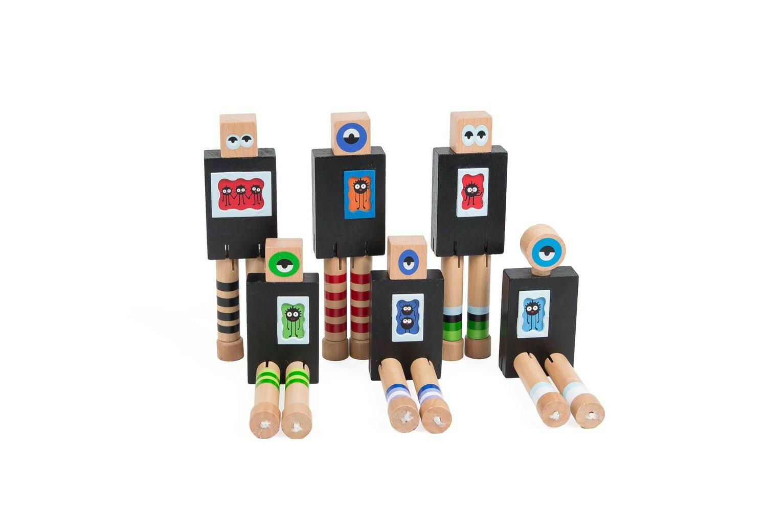Wanderlust Chalkboard Monsters Blocks Once Kids