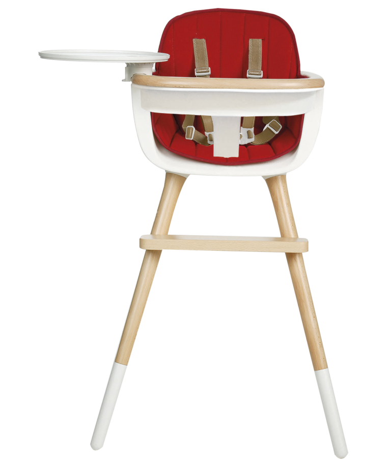 OVO Max luxe Modern Highchair Highchairs Micuna Red Pad