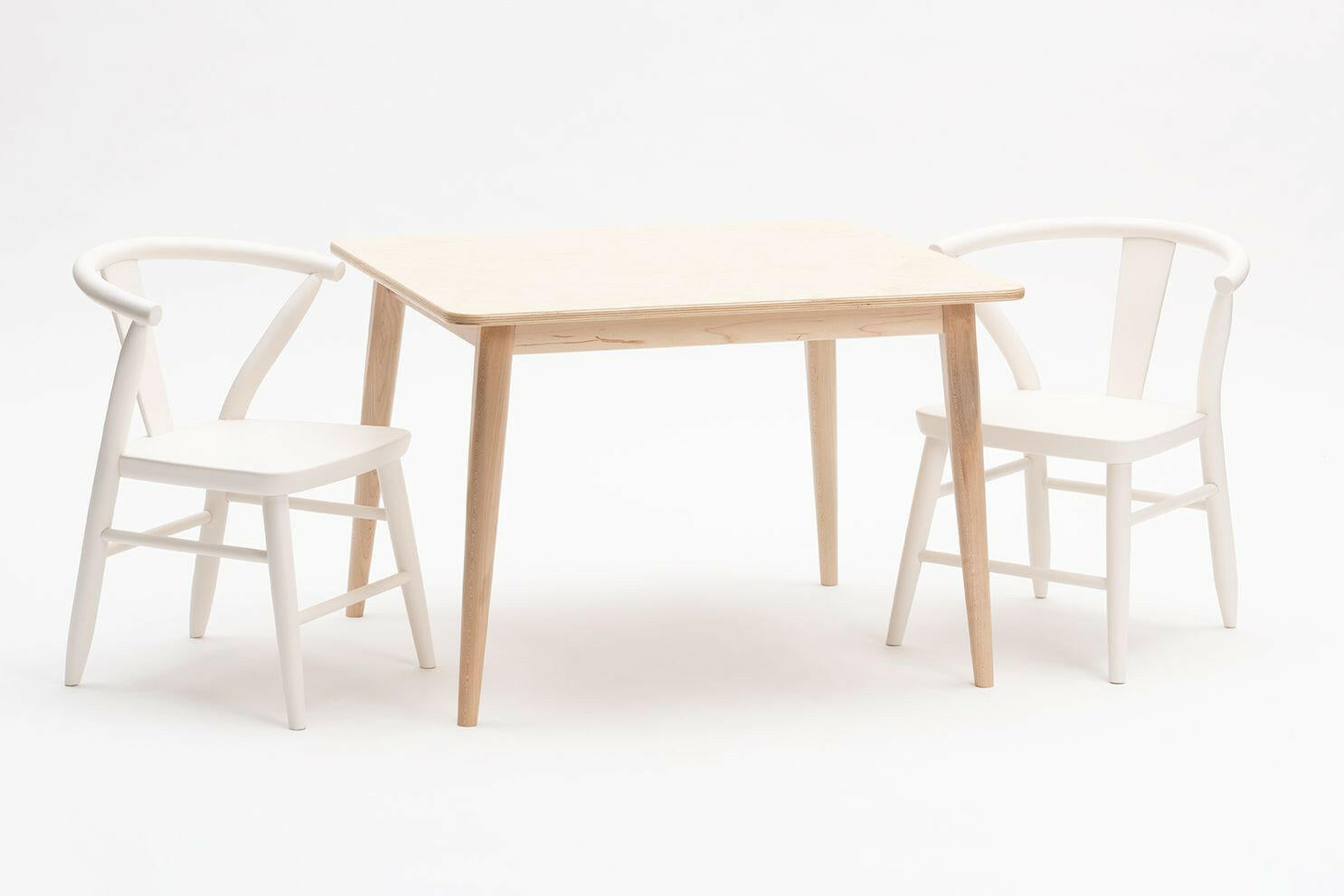 Crescent Chairs - Pair - White Kids Toys Milton & Goose
