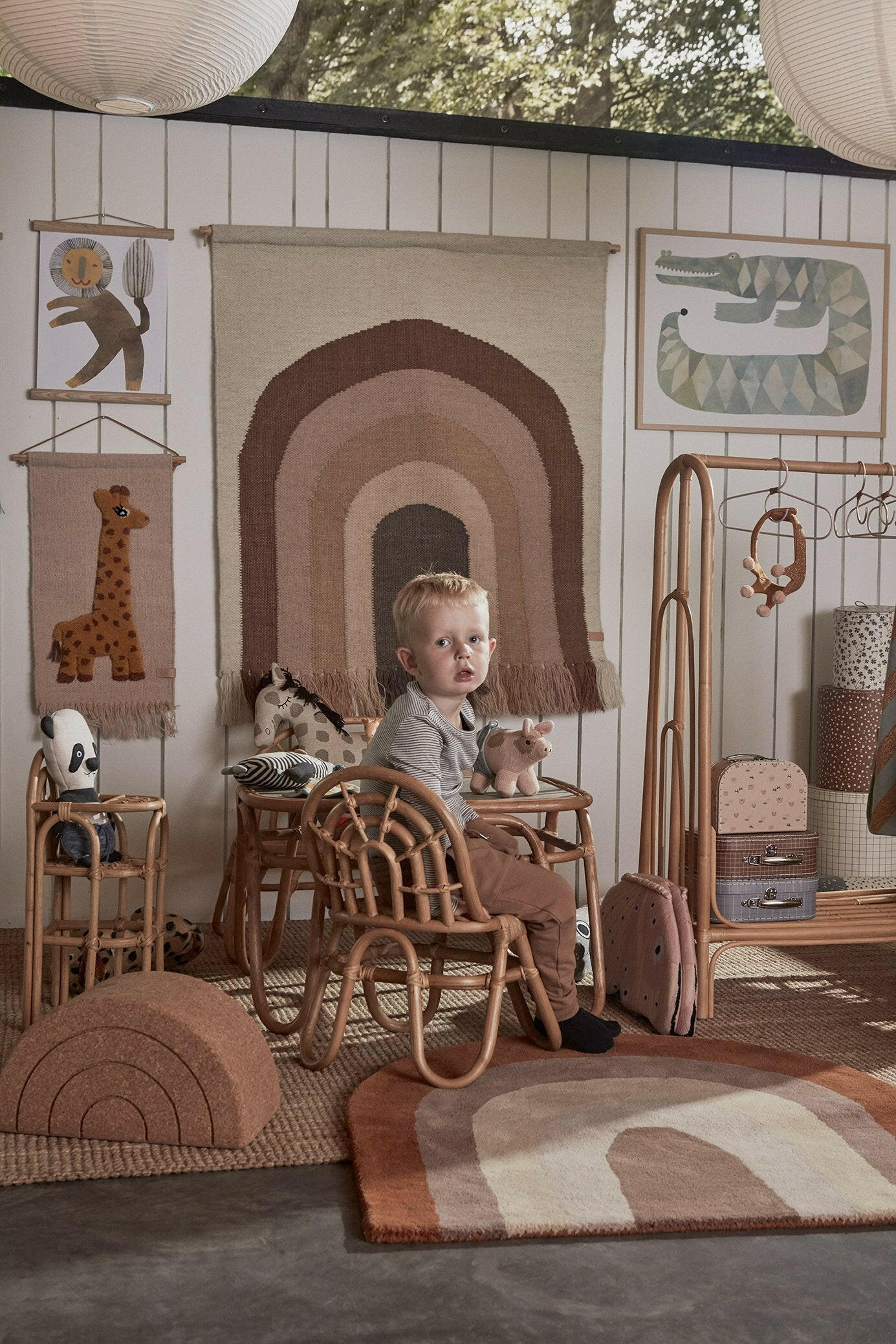 Follow the Rainbow Wall Rug - Choko OYOY