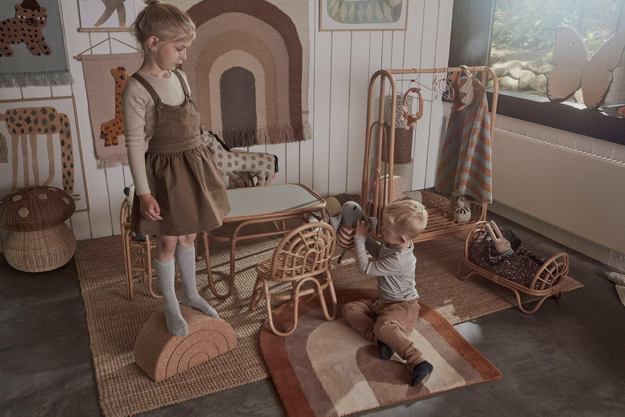 Rattan Clothes Rack Children's Furniture OYOY