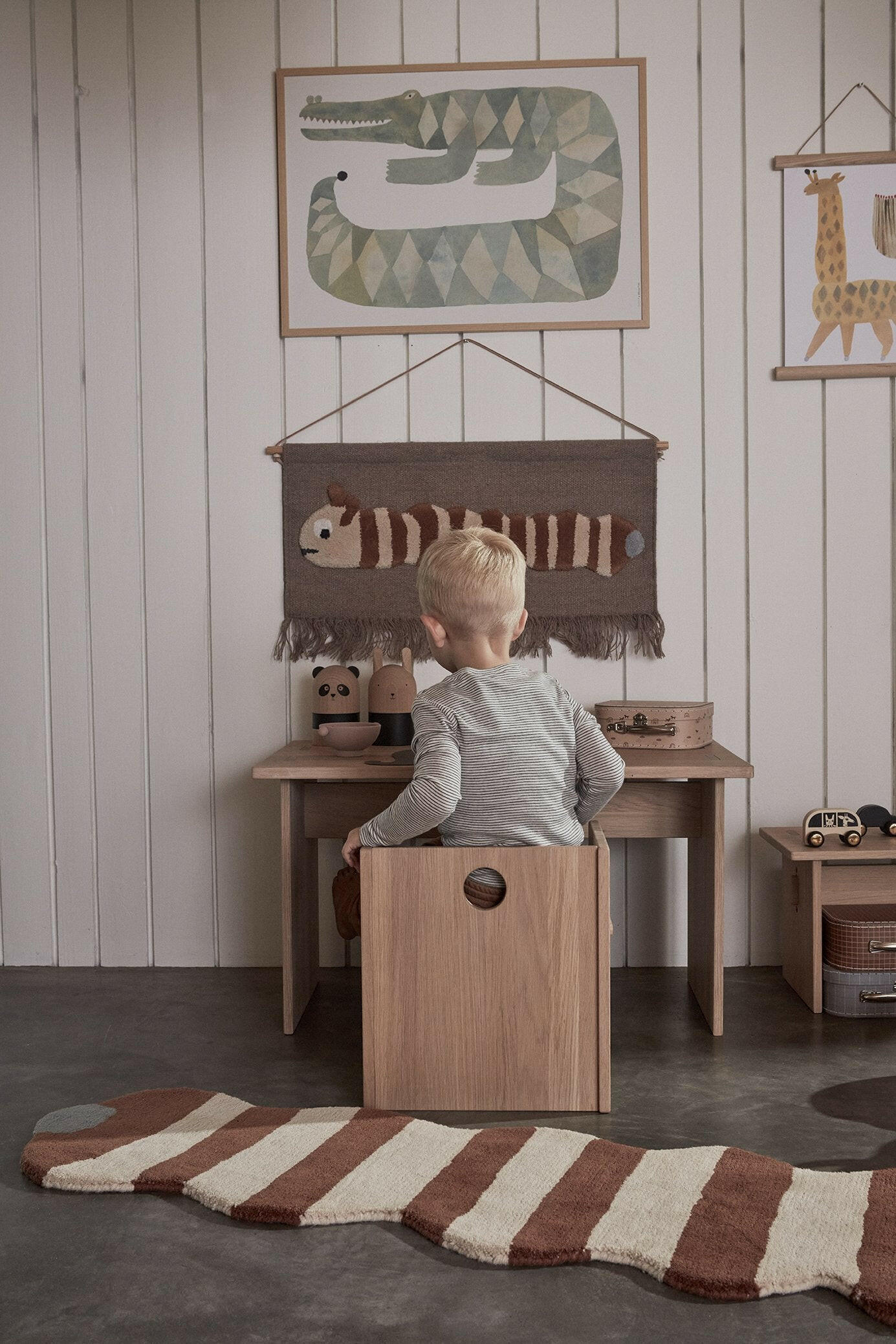 Arca Table Wooden Toddler Desk Playroom Furniture OYOY