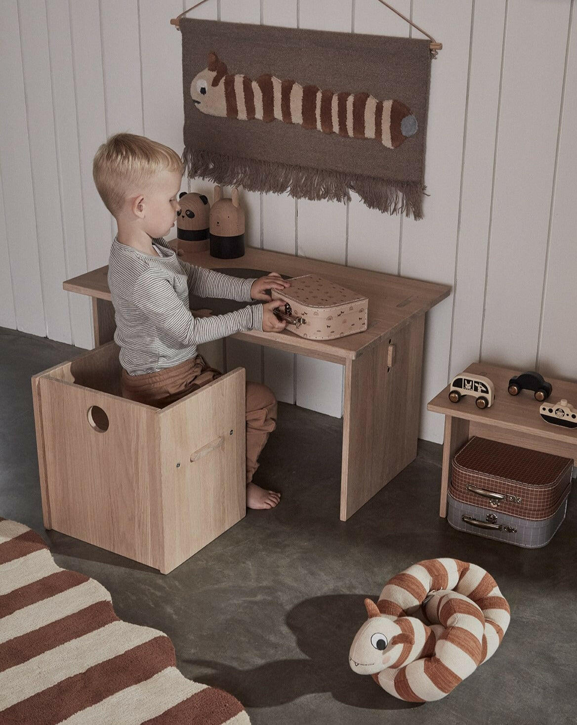 Arca Table Wooden Toddler Desk Playroom Furniture OYOY