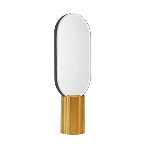 Renga Hand Mirror In Stand - Anthracite OYOY