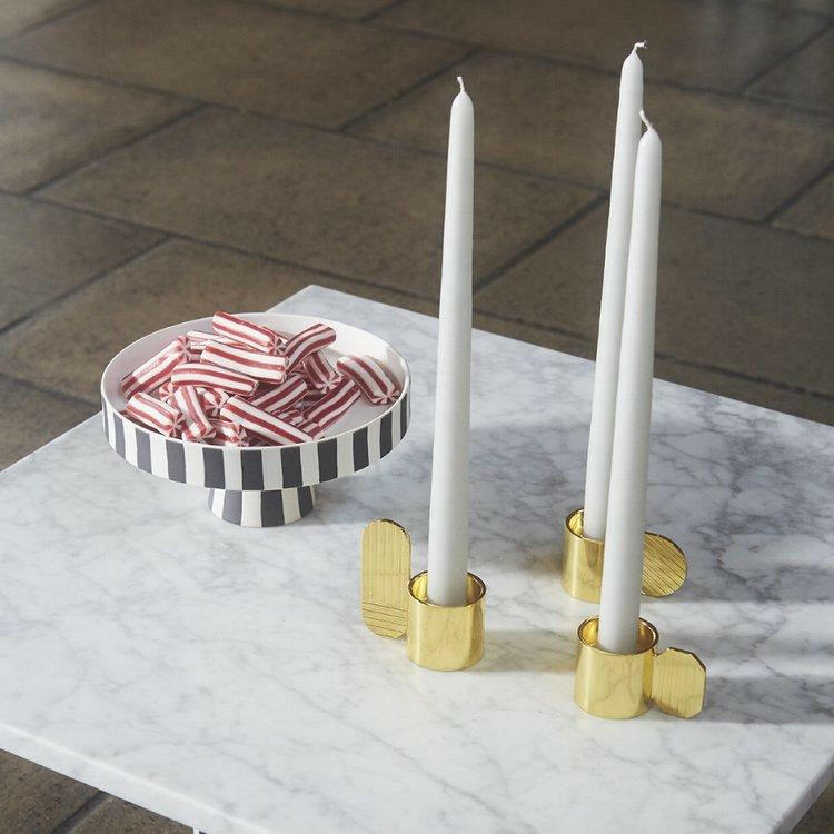 Art Candleholder - Hexagon - Brass OYOY