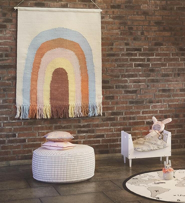 Sit On Me Pouf - Round - Offwhite OYOY