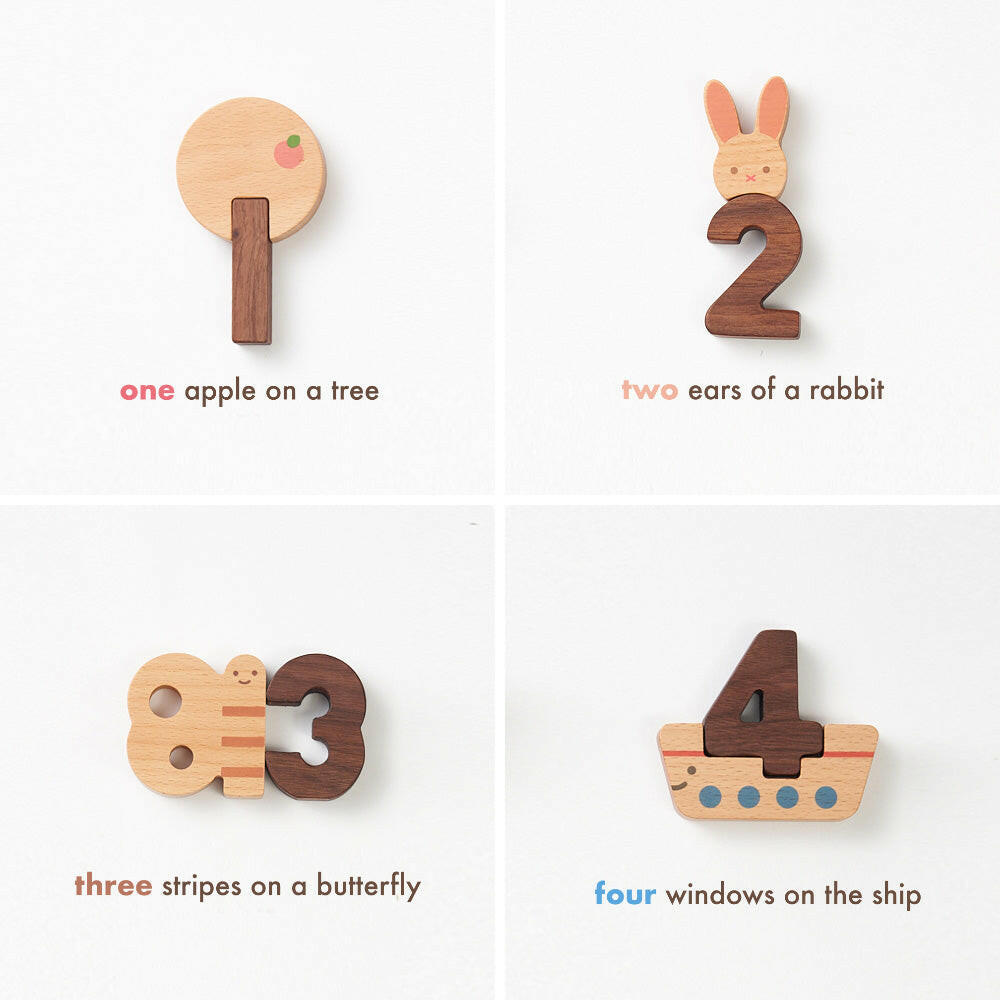 Numbers Wooden Play Blocks Blocks Oioiooi
