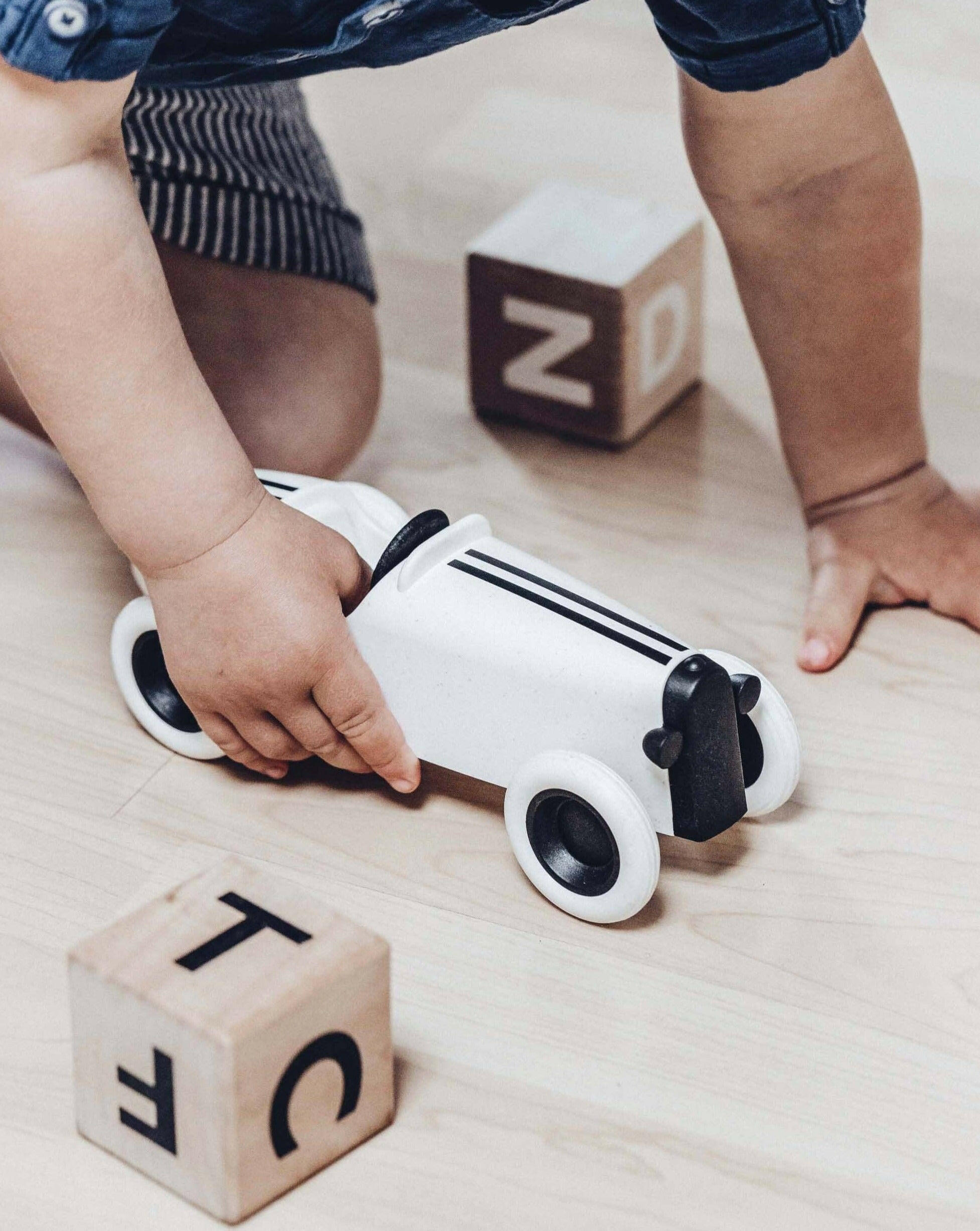 Ooh Noo Grand Prix Racing Car - White Kids Toys Ooh Noo