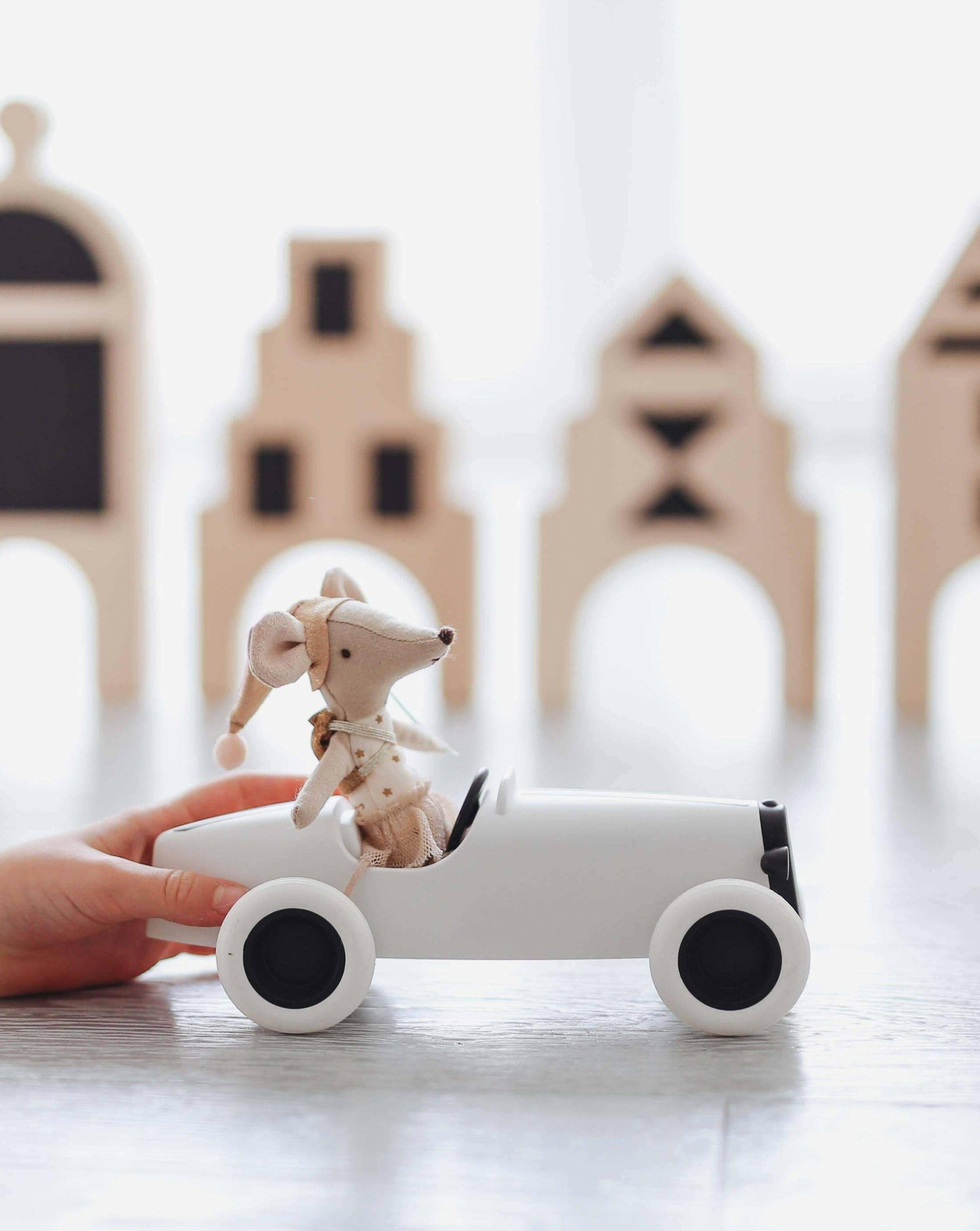 Ooh Noo Grand Prix Racing Car - Taupe Kids Toys Ooh Noo