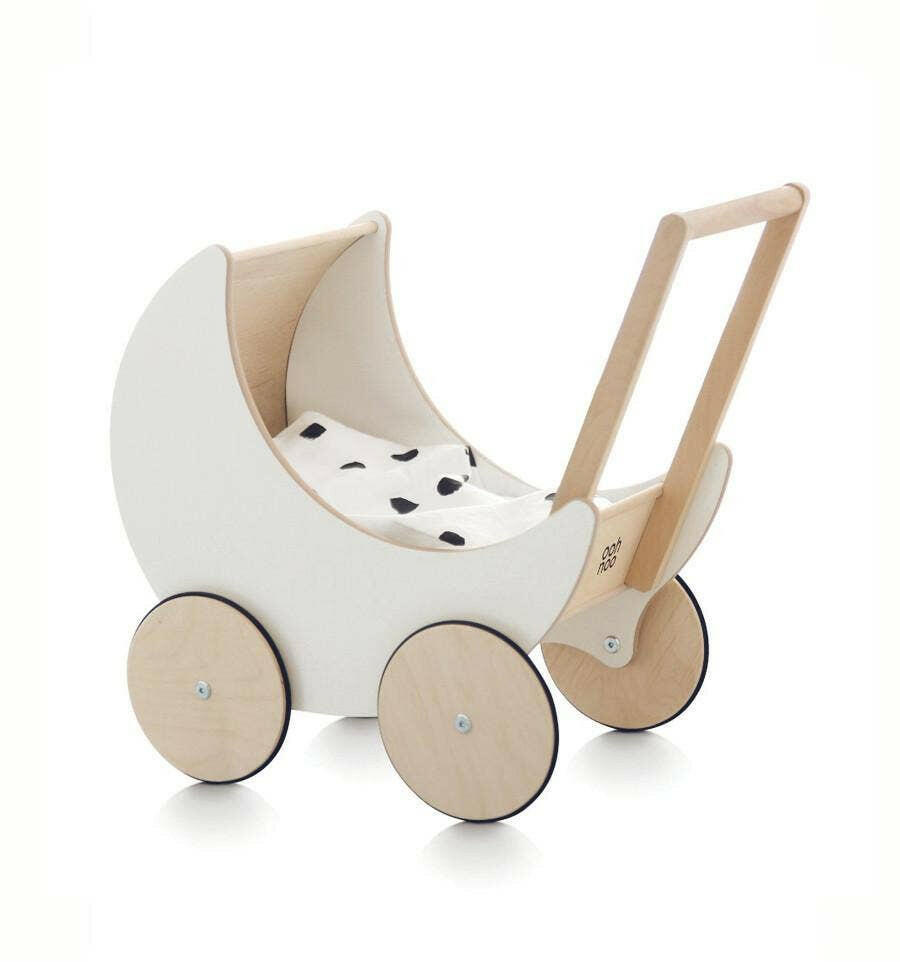 Ooh Noo Toy Pram - White Kids Toys Ooh Noo