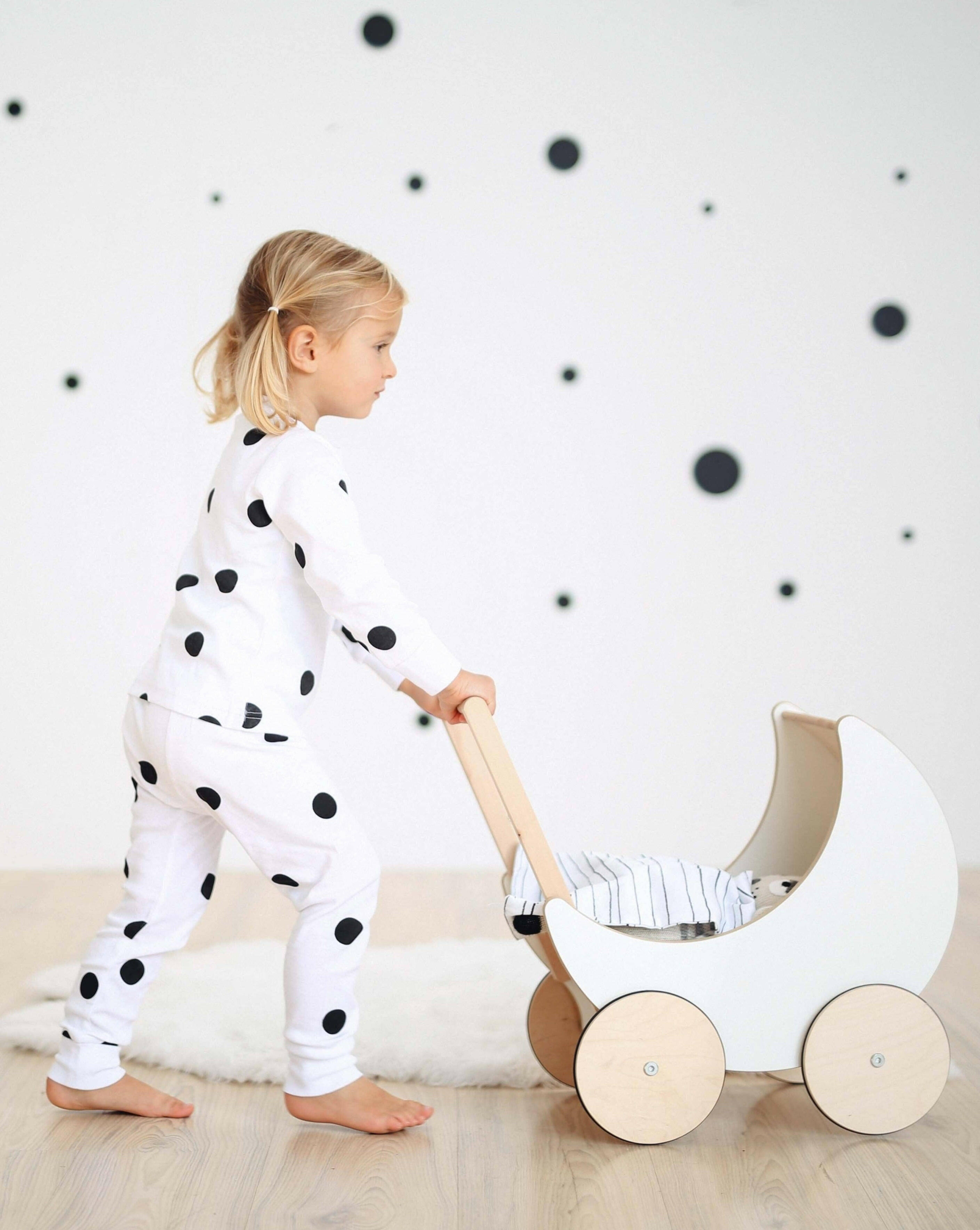 Ooh Noo Toy Pram - White Kids Toys Ooh Noo