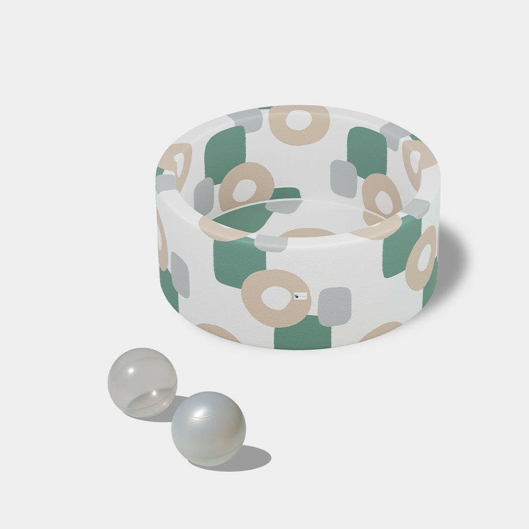Boho Organic Shapes on Ivory + 200 Pit Balls Ball Pit Bundles Little Big Playroom