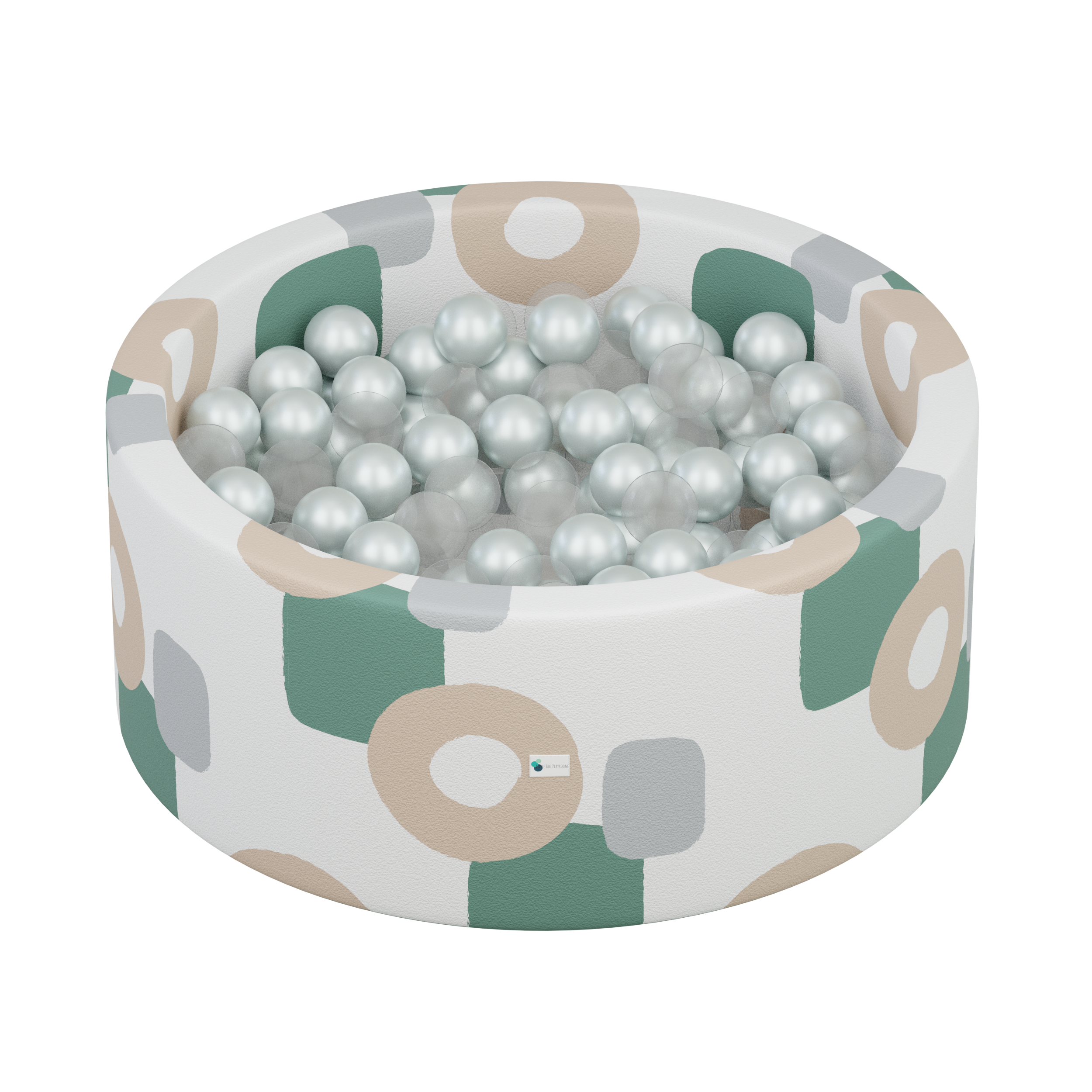Boho Organic Shapes on Ivory + 200 Pit Balls Ball Pit Bundles Little Big Playroom