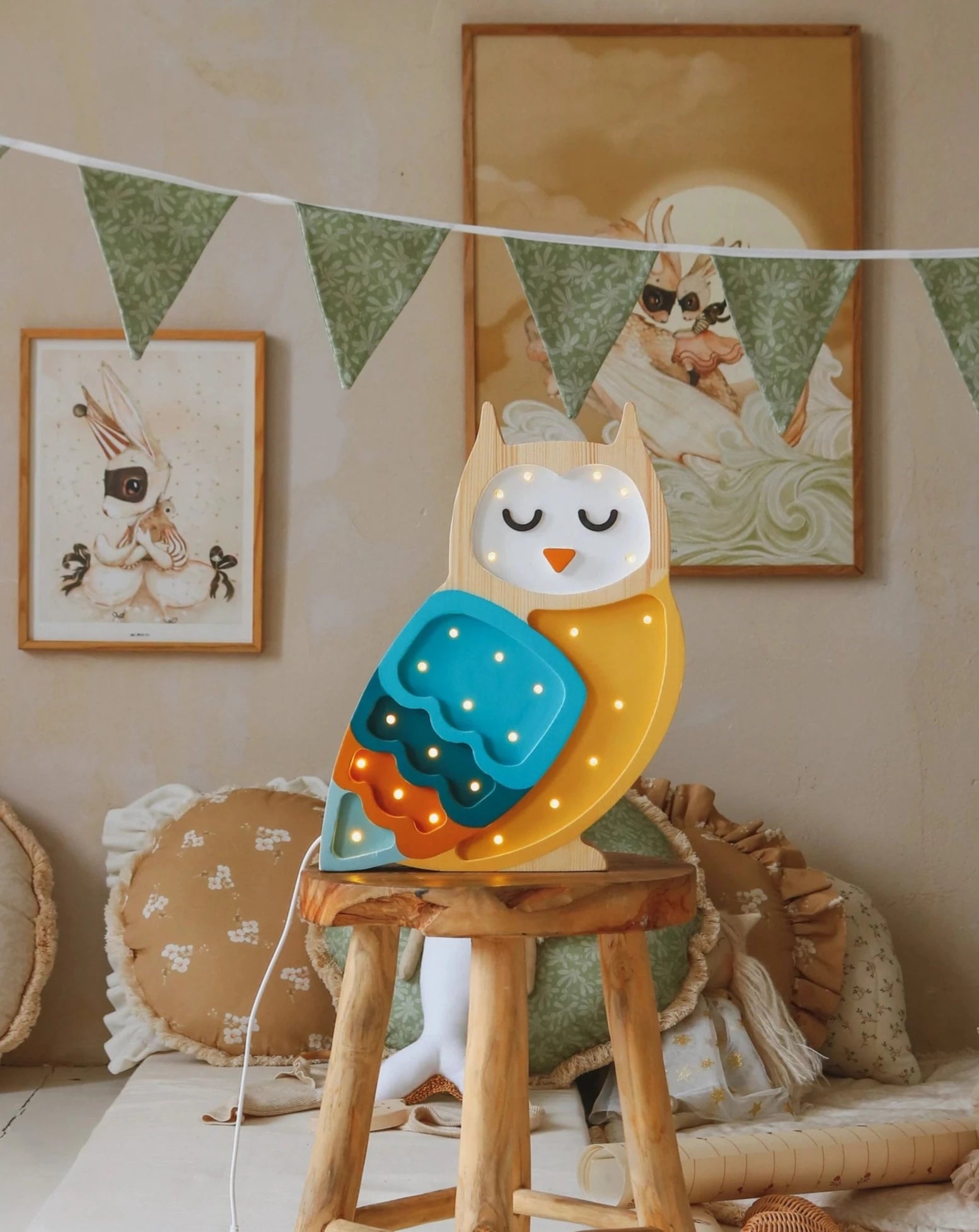 Owl Lamp Lighting Little Lights